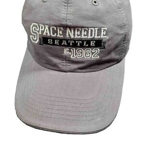 Space Needle Seattle Truckers Cap Hat  Buckle Strap Adjustable